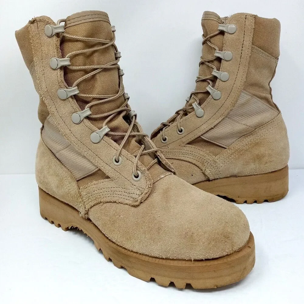 Altama Military Desert Combat Boots Men's Size 5.5 Tan Hot Weather Army Vibram